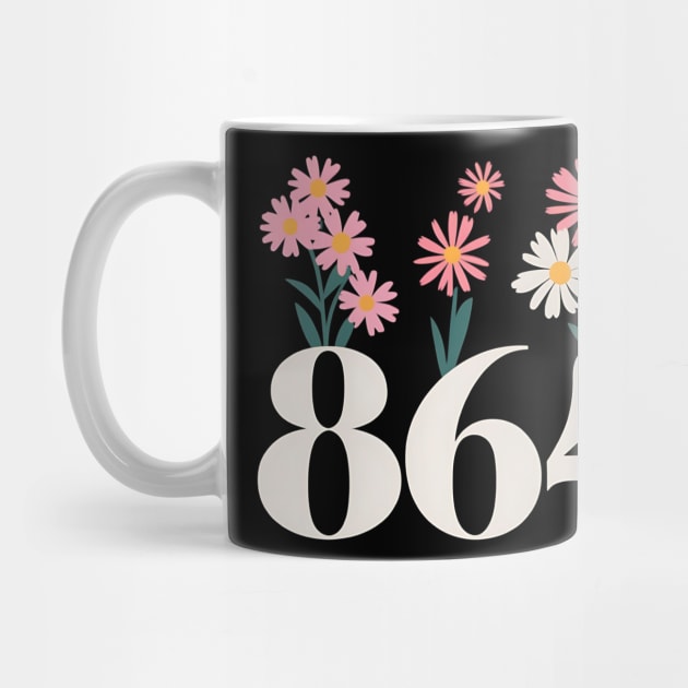 8647 Floral Anti-Trump Retro Vintage Political Statement by ArtistTee ⭐⭐⭐⭐⭐